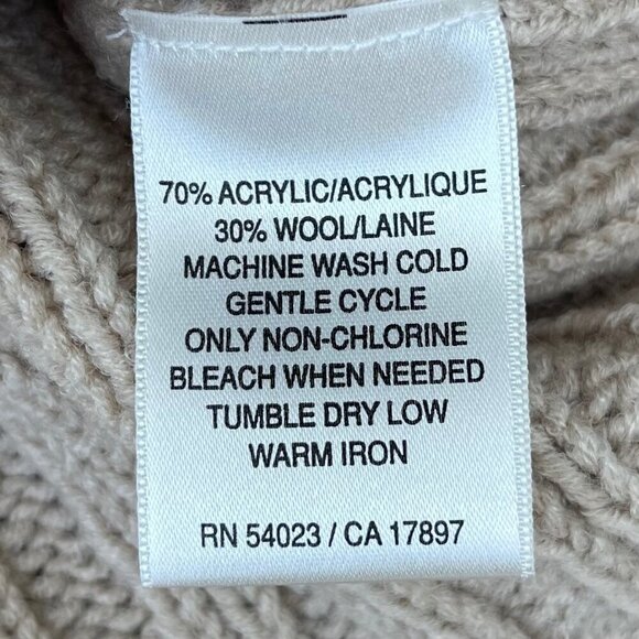 Old Navy Womens Cardigan Size S Chunky Cable Knit Layering Cozy Comfy Minimalist - Picture 7 of 7